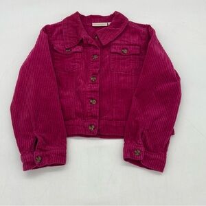 Cynthia Rowley Girl’s Pink Wide Corduroy Jacket Size Large 10/12